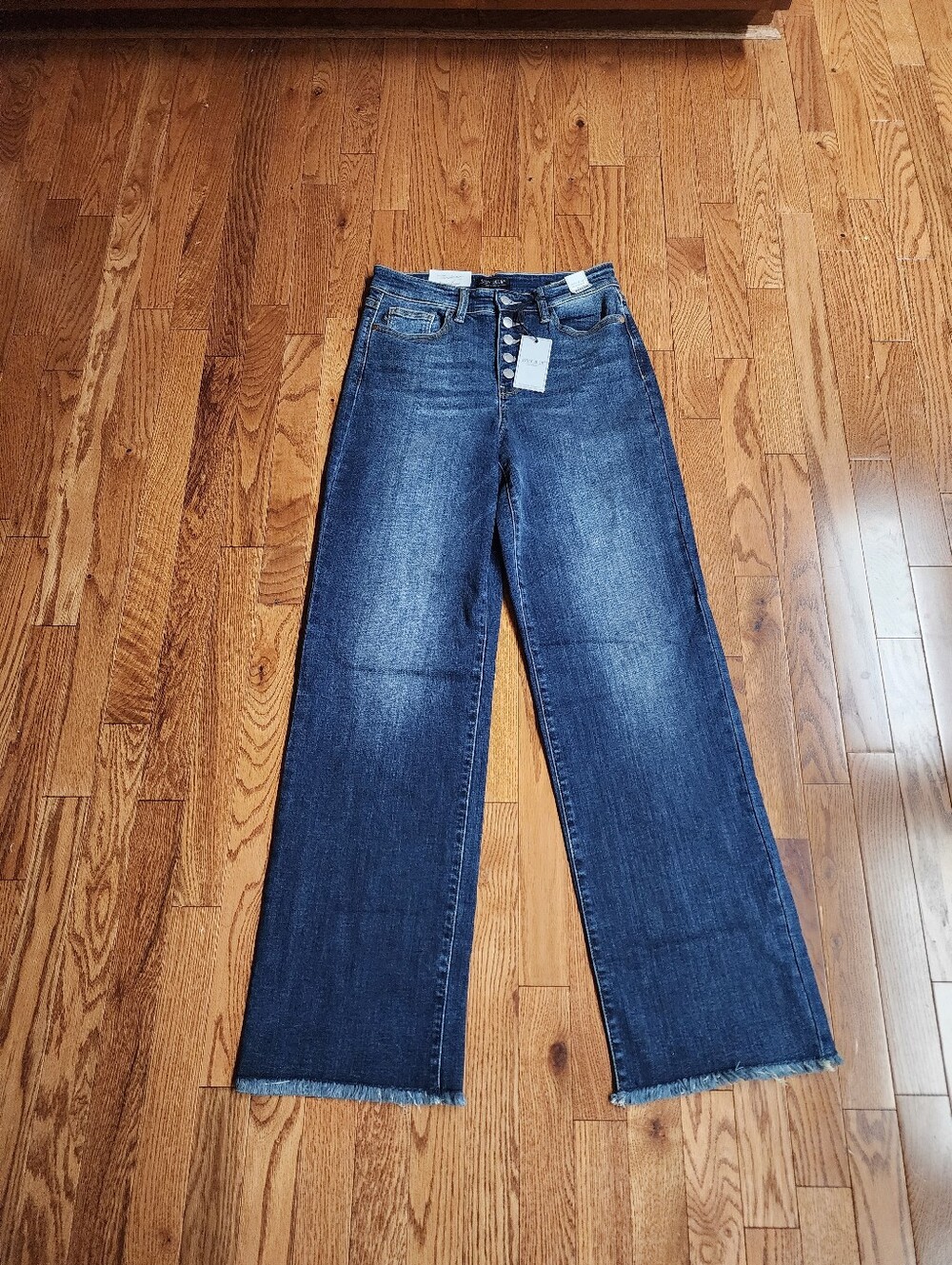 Judy Blue Wide Leg Women's Jeans in Dark Blue